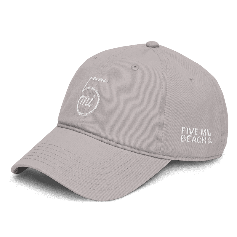 5mi Mark Wildwood NJ garment-washed baseball cap in Gray